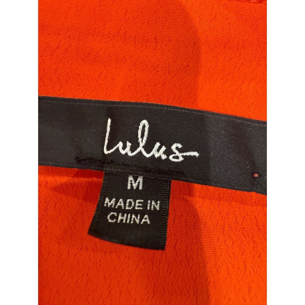 Lulus Drawstring Waist Cropped Button-Up, Size Me… - image 4